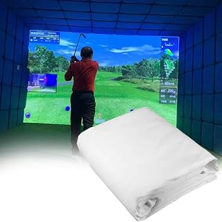 Pantalla de impacto de golf, simulador de pelota de golf, pantalla de proyección de impacto, grosor de 0,4 cm/0,16 pulgadas, tela blanca para interiores, ejercicio de golf, objetivo de golf para ent