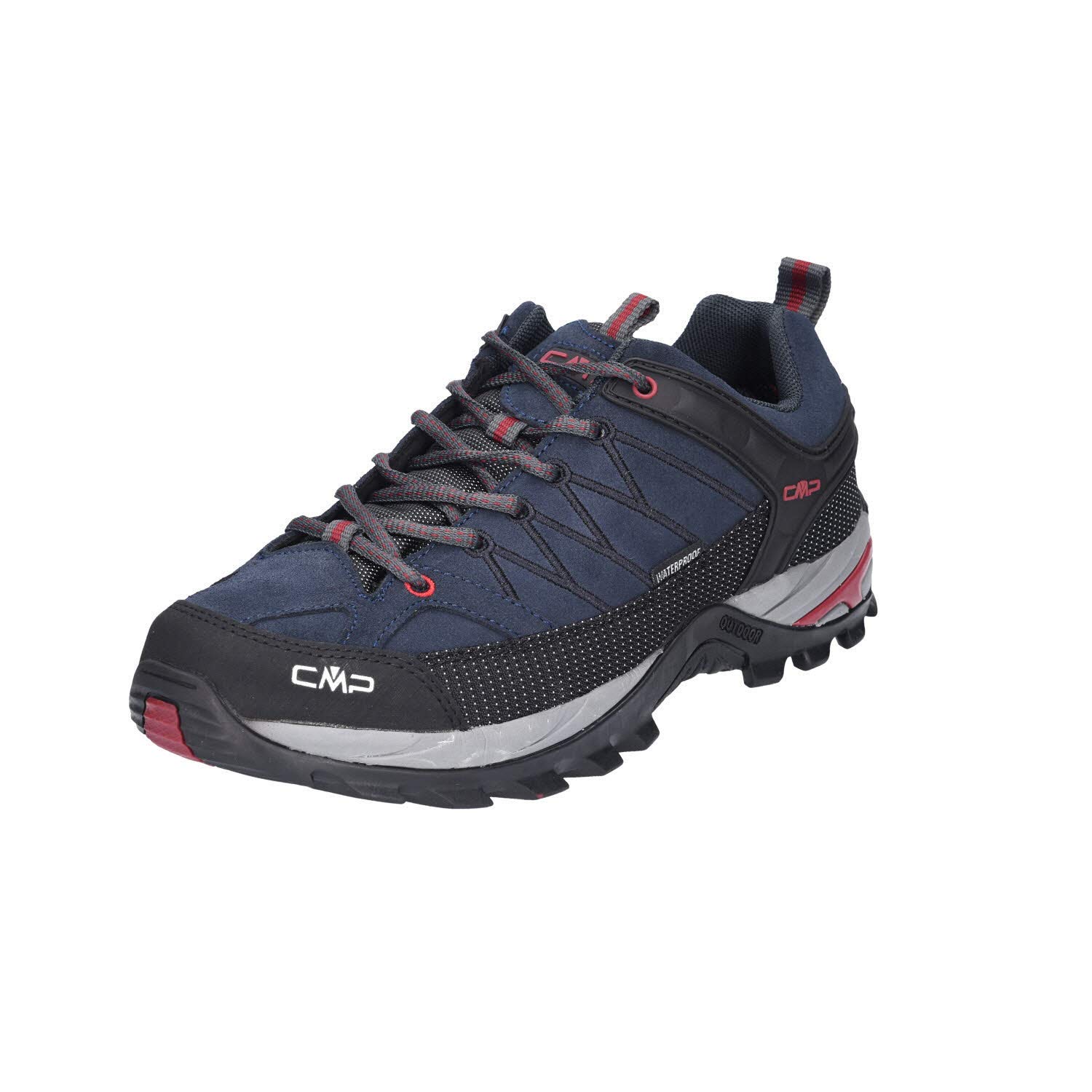 CMP Rigel Low Trekking Shoes Wp, Scarpe da trekking Uomo, Asphalt-Syrah 62BN, 45 EU