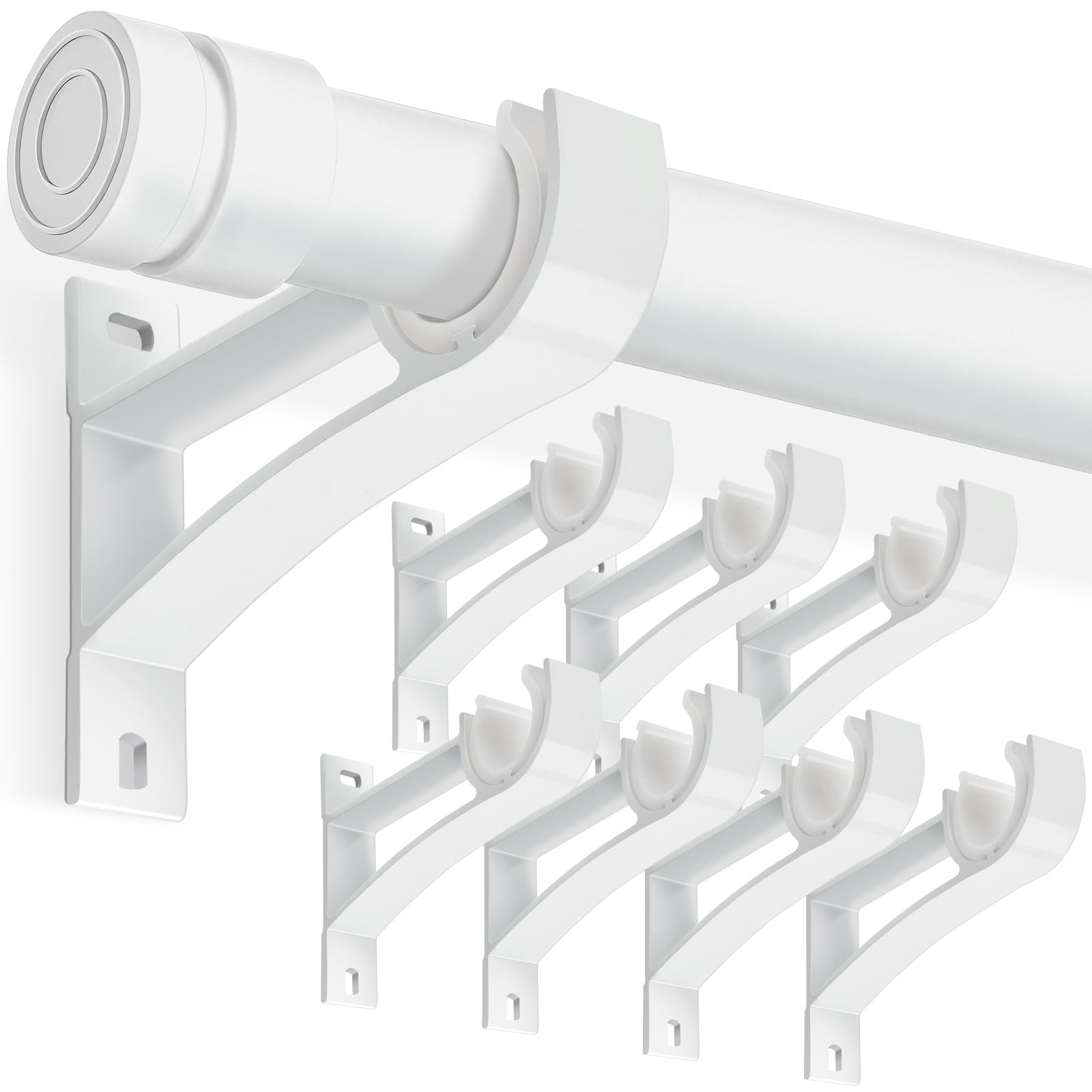 KOLAKO Curtain Rod Brackets - Secure Hold -18