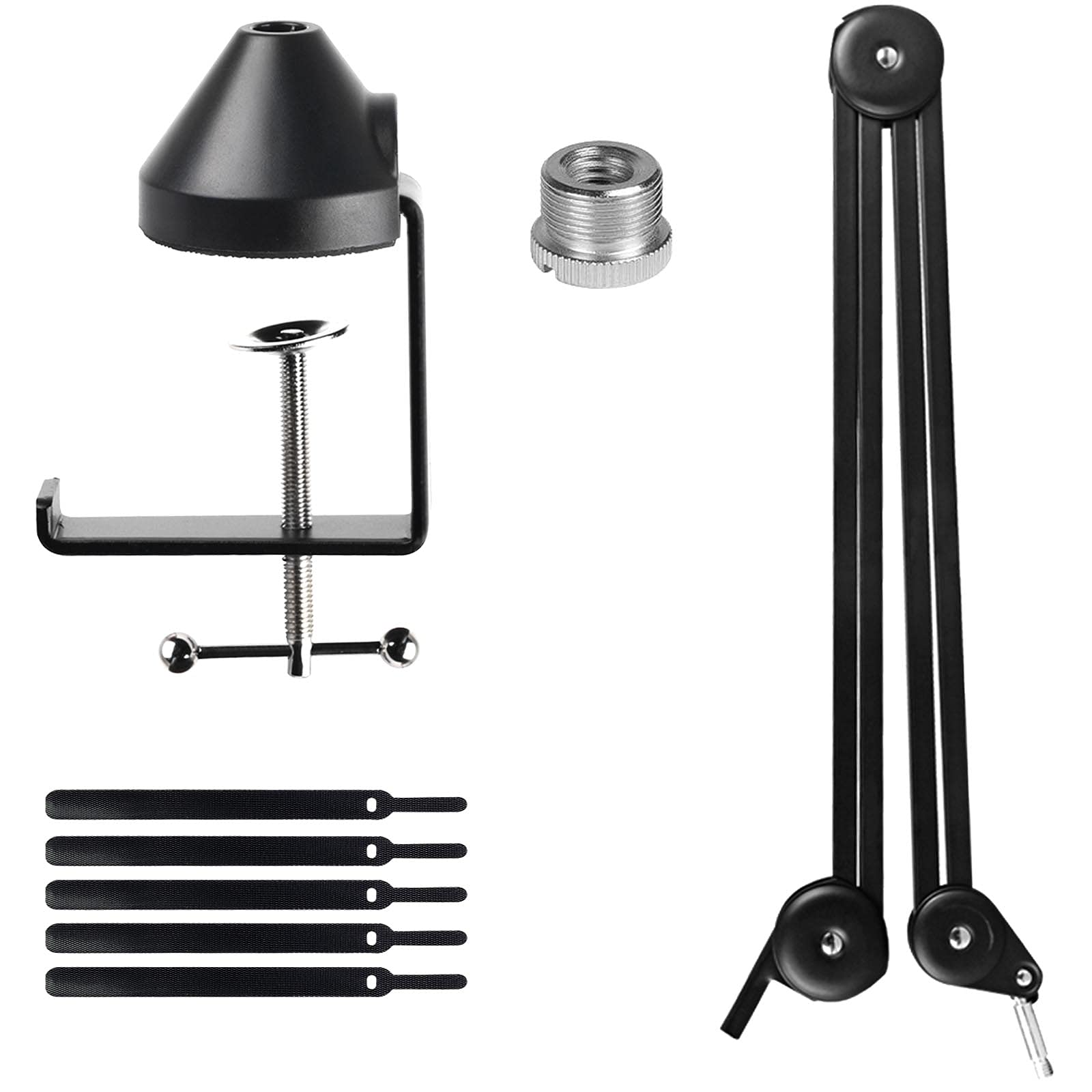 Boom Arm de Segunda Generación Brazo Microfono, Brzo Microfono Stand de Escritorio Mejorado con Abrazadera de Escritorio Antivibración, Mic Arm Largo para psa1 at2020 y Otros Micrófonos