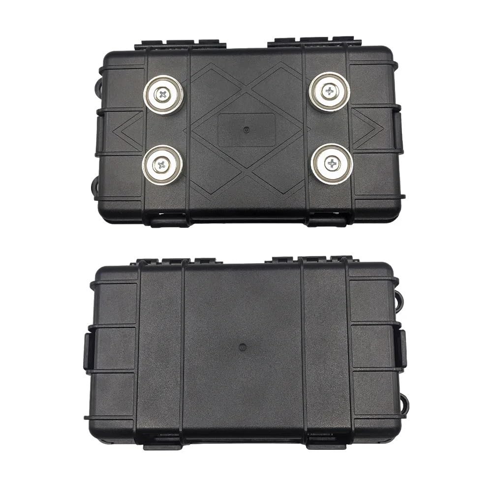 Safes Tresor Halter unter dem Auto, wasserdichter magnetischer Schlüsselhalter unter Fahrzeugen, Outdoor-Schlüsselkasten, versteckter Schlüsselkasten, Zubehör