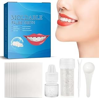Tooth Repair Kit - A1 Temporary Fake Teeth Replacement Glue Kit for Restoration of Missing & Broken Teeth Replacement Dentures, Moldable Teeth Suitable for Men and Women