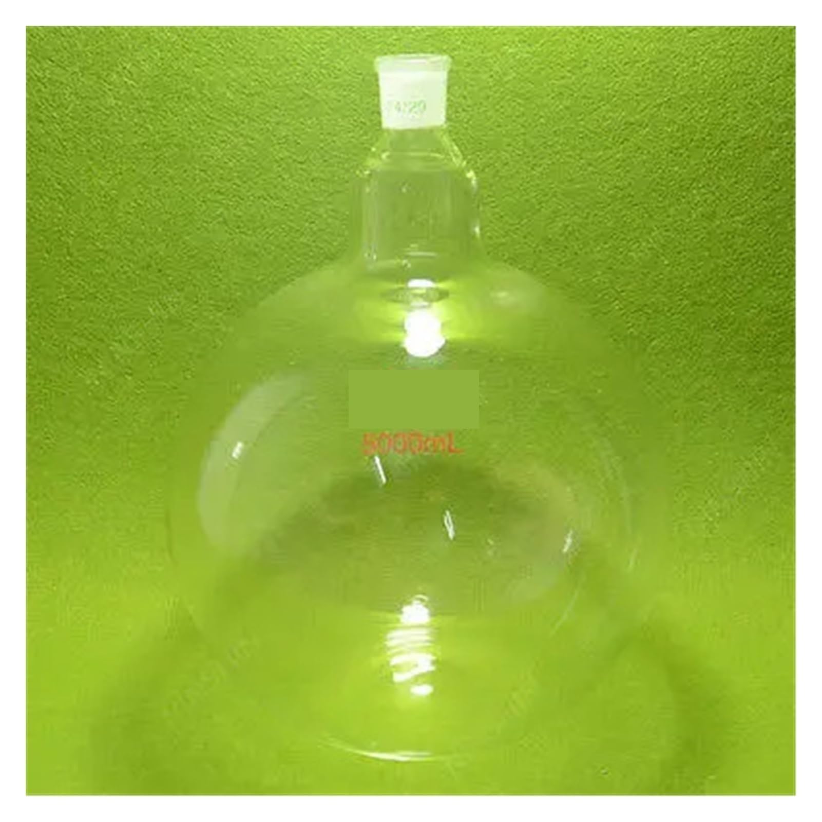 Matraz Erlenmeyer Graduado de Borosilicato, Matraz de Fondo Plano de 5000 ml, Cuello único, Junta 24/29, Pared Muy Gruesa, matraz de Laboratorio