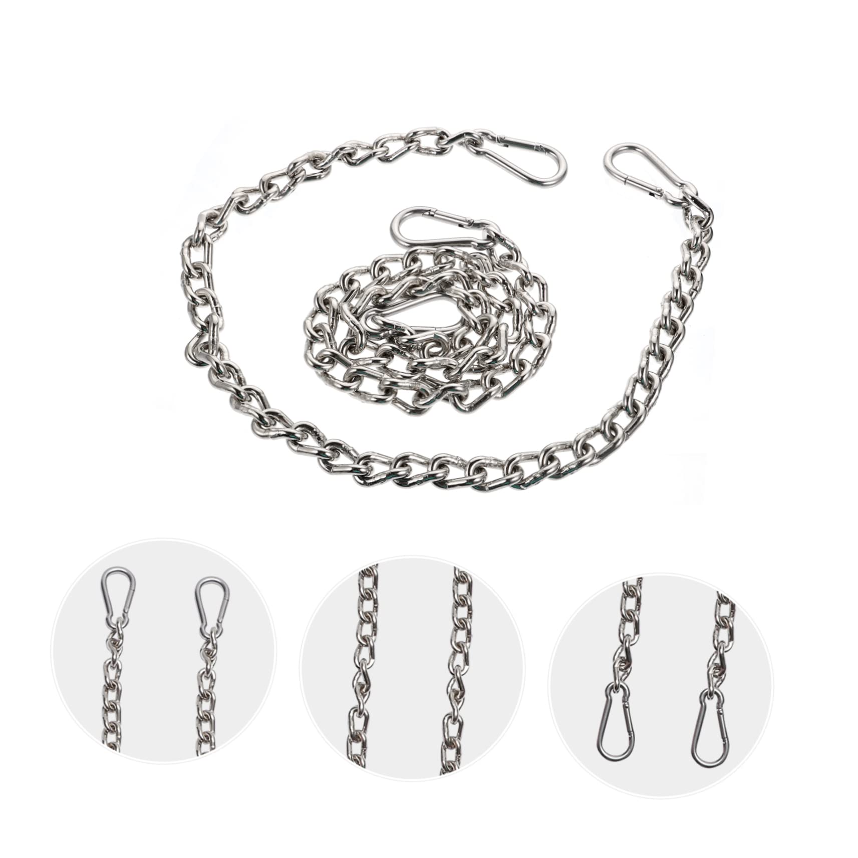 Sangle De Balançoire en Acier Kit Suspendre pour Hamac d'arbre Accessoires De Balançoire D'extérieur Solides Et Solide Ajustables pour Hauteur Souhaitée