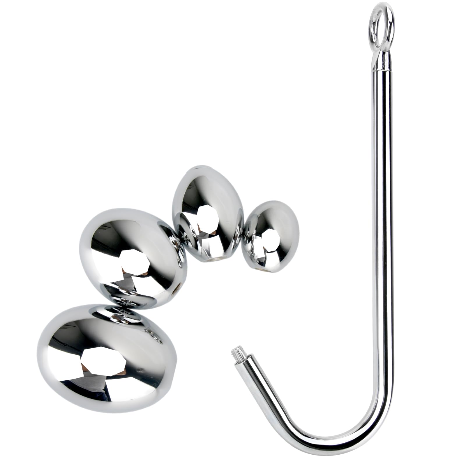 Amazon.com: Stainless Steel Anal Hook, Polished Metal Anal Ball Plug with 4  Interchangeable Egg Shape Balls BDSM Anal Sex Toys for Couples : Health &  Household