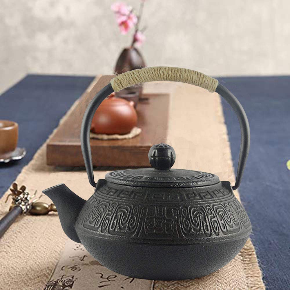 Stainless Steel Teapot With Removable Filter - 800ML Small Tea Kettle For Loose Leaf & Tea Bags