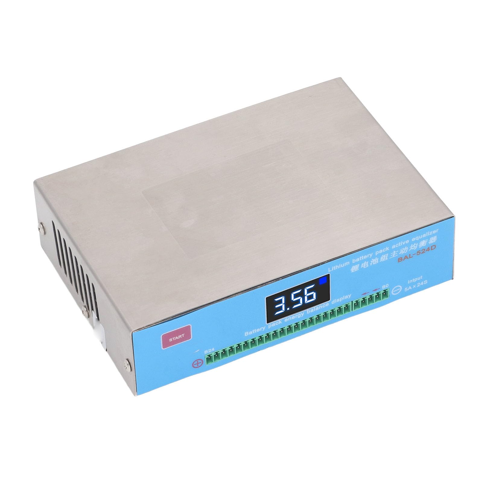 ViaGasaFamido Equalizzatore Attivo del Pacco Batterie Al Litio, Design Stabile con Bilanciamento Automatico e Protezione da Sovracorrente per 4~24 Stringhe di Batterie