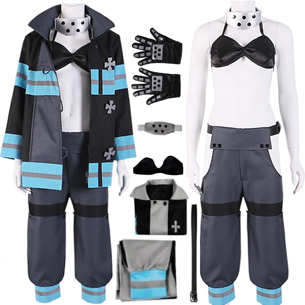 Fire Force Tamaki Kotatsu Cosplay Costume Uniform Tamaki Kotatsu Cosplay Outfit Wig Jacket Halloween Women