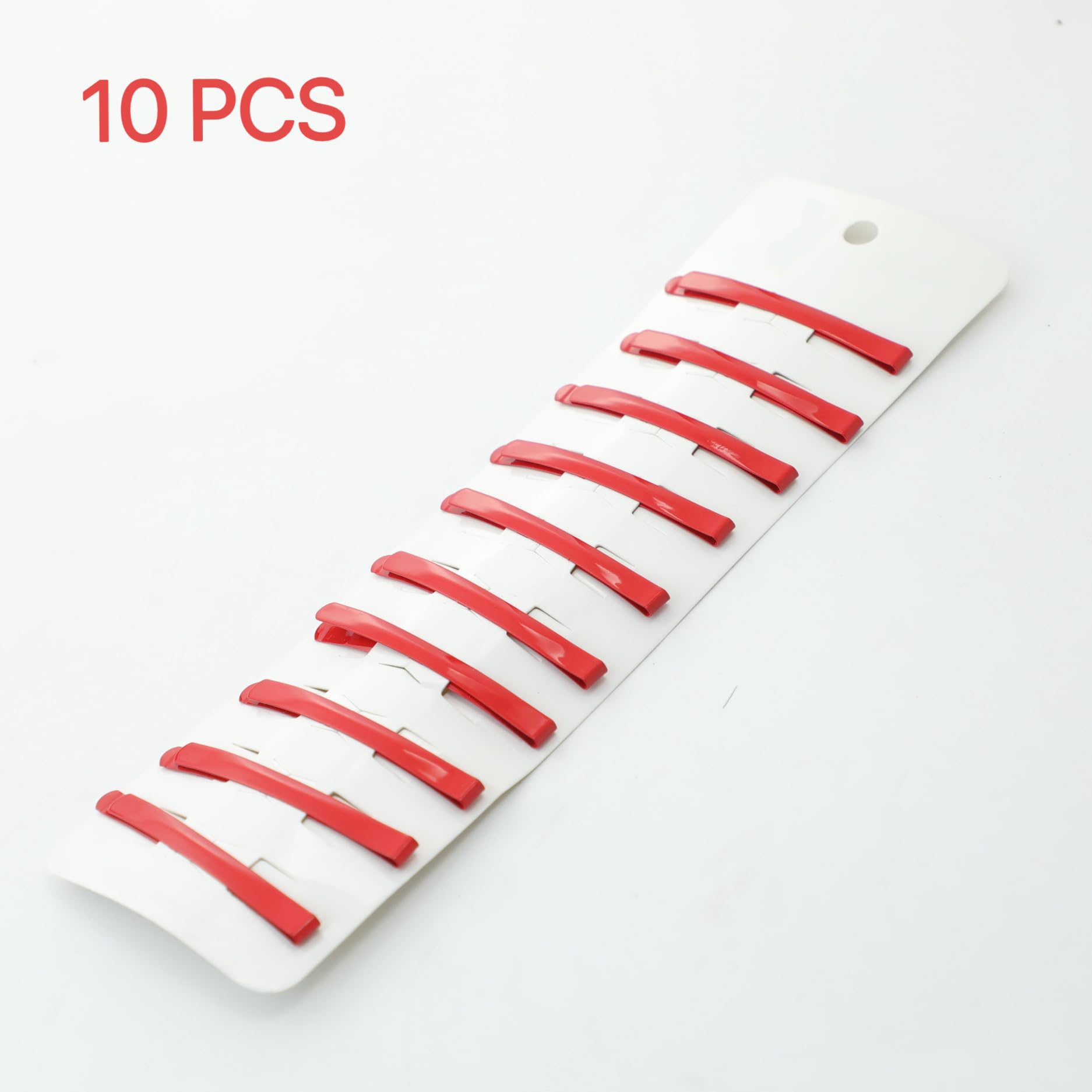 10 forcine rosse per capelli, graziose, eleganti, in tinta unita, con croce, accessori per capelli, accessori per capelli anime, cosplay, costumi di Natale, Halloween e stili punk