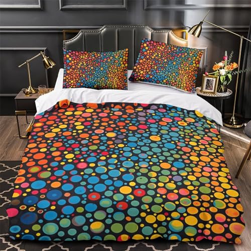 Housse de couette fermeture éclair 140x200cm pour lit simple enfant, parure microfibre 3d - 4
