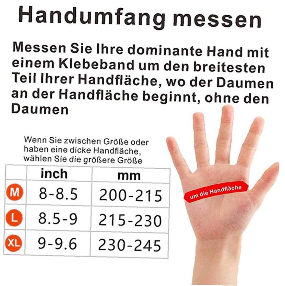 Gants antidérapants Chauds d'hiver Gants en Tricot Thermique imperméables Gants à écran Tactile pour Le Cyclisme Ski Running Sports de Plein air Escalade Noir L