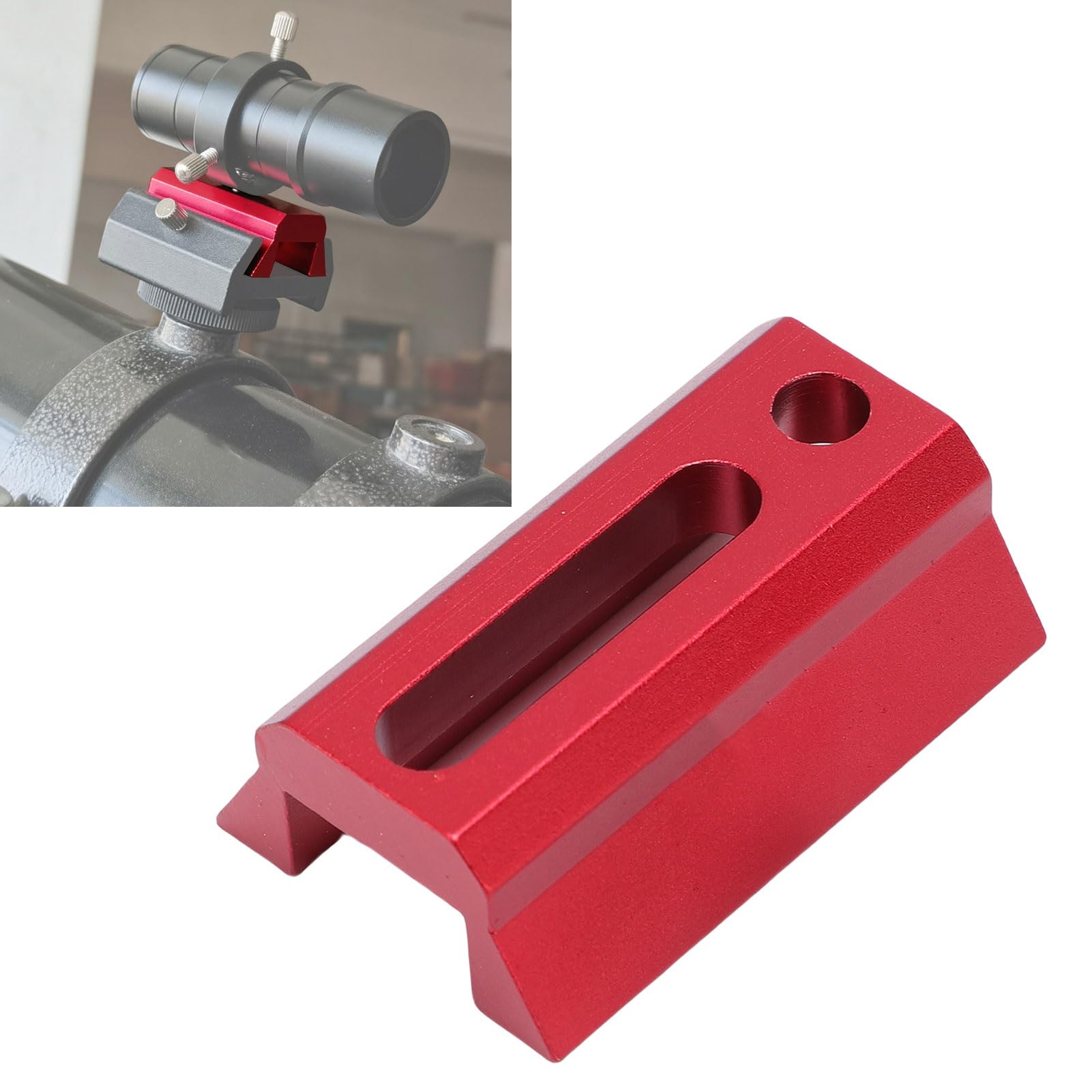 Bewinner Base Universal de de Doblaje para el Alcance del Buscador de Telescopio, Compatible con C8, C925, ED Series 80ED, 102ED, 130APO, Soporte de Montaje de Aleación de Aluminio con