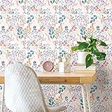 RoomMates RMK11794RL White and Pink Unicorn Paradise Peel and Stick Wallpaper, Roll