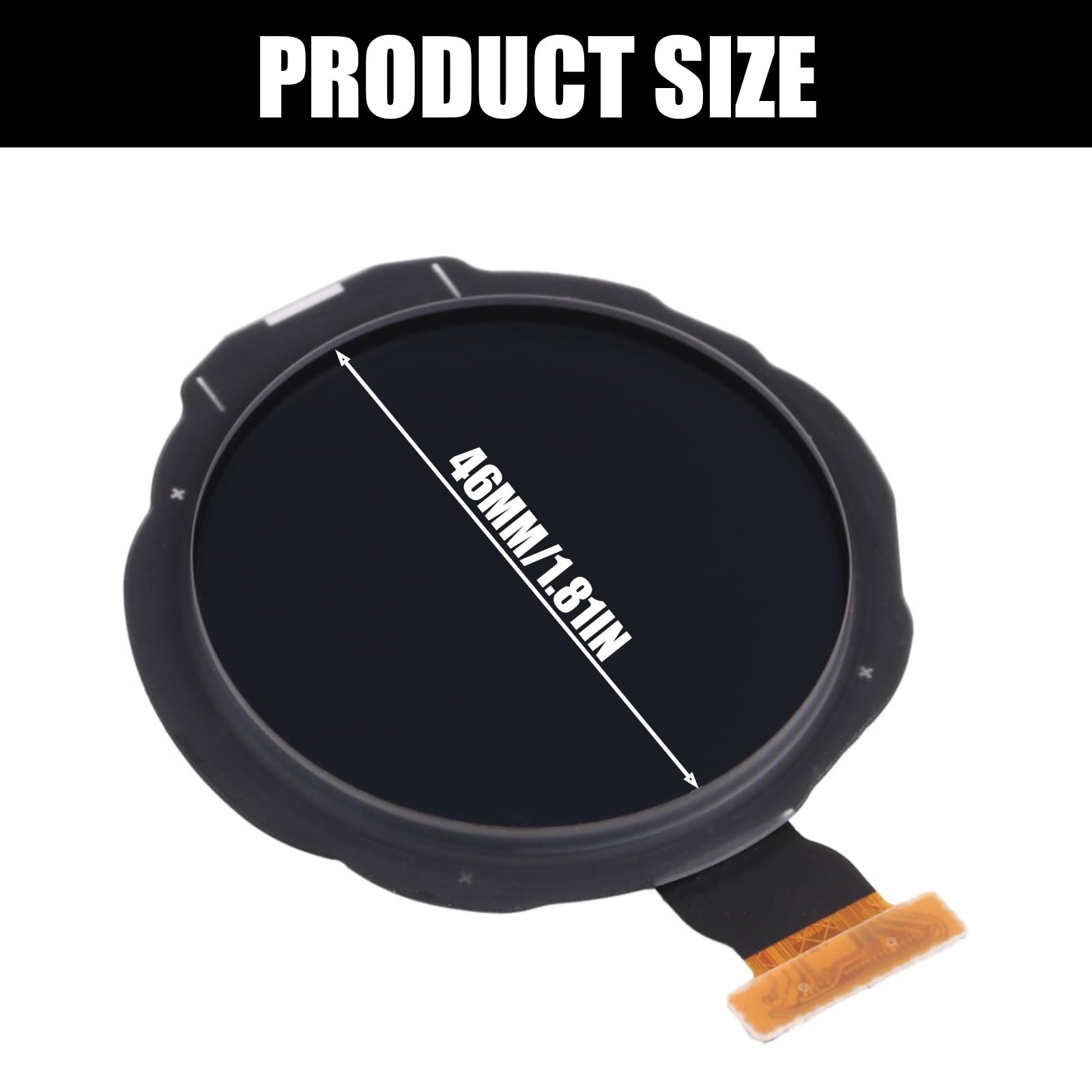 Antiurto Telaio In Metallo Touch Panel Screen Digitizer Set per R800 Orologio 46mm Miglioramento Vetro Protettivo A Prova di Impronte Digitali Smartwatch Touch Panel
