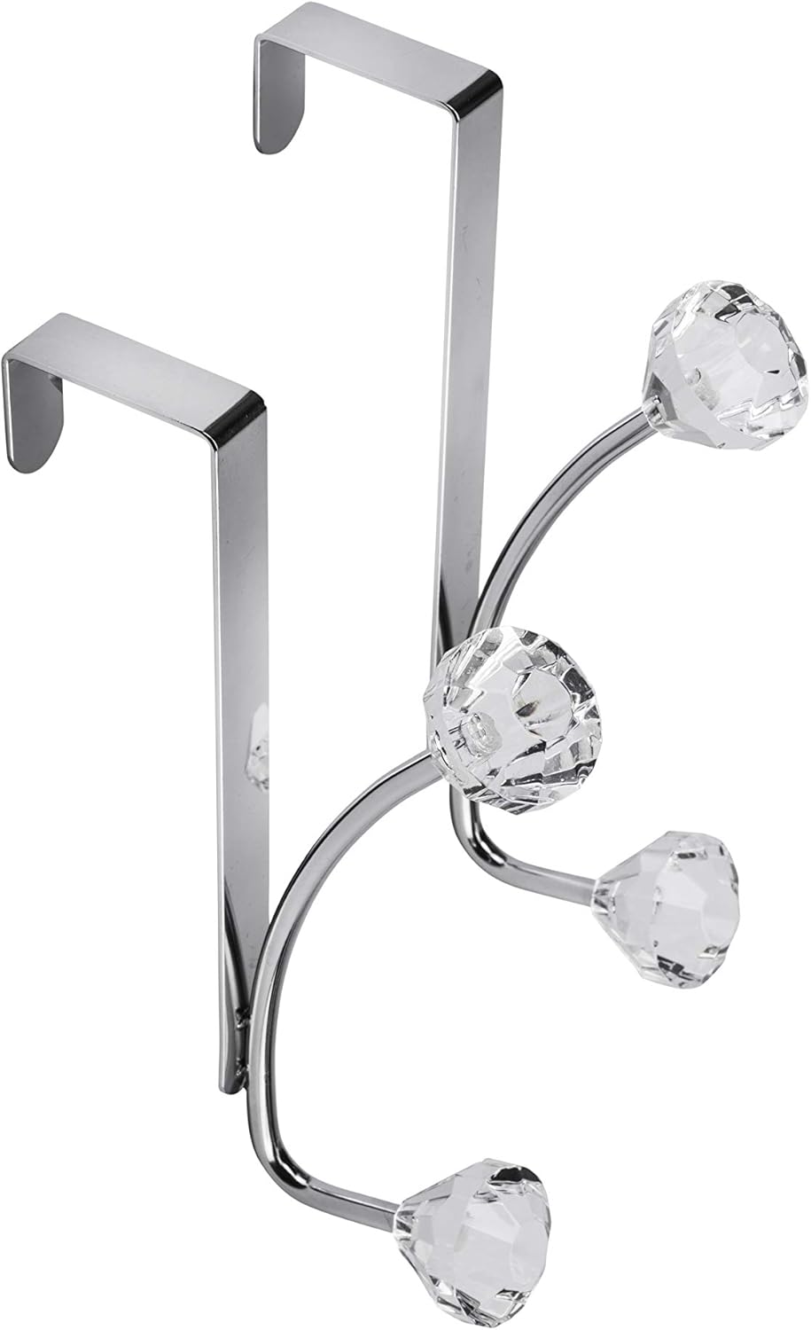 Croydex Chrome Plated Rust Free Mild Steel Over Door Jewel Hook, Silver by