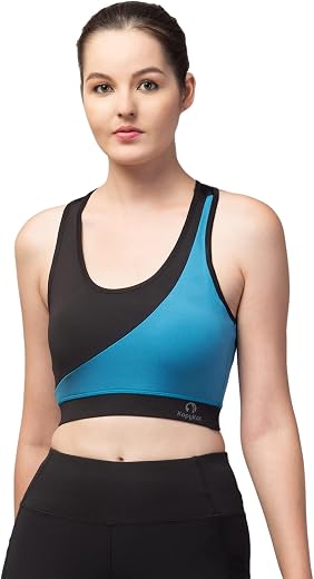 Kopykat Women's Non Padded Wire Free Fourway Lycra Sports Bra