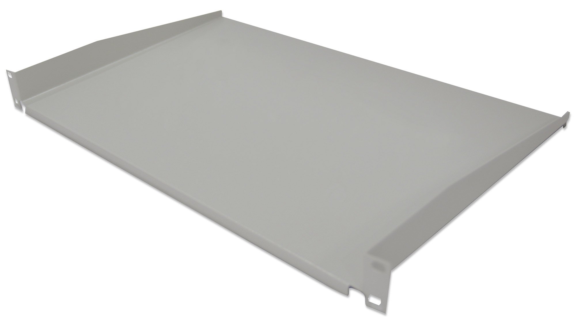 Intellinet 715119 19" 48,3 cm półka do montażu z przodu 1 HE (montaż na dwóch przednich szynach profilowych) głębokość 350 mm nieperforowana szara