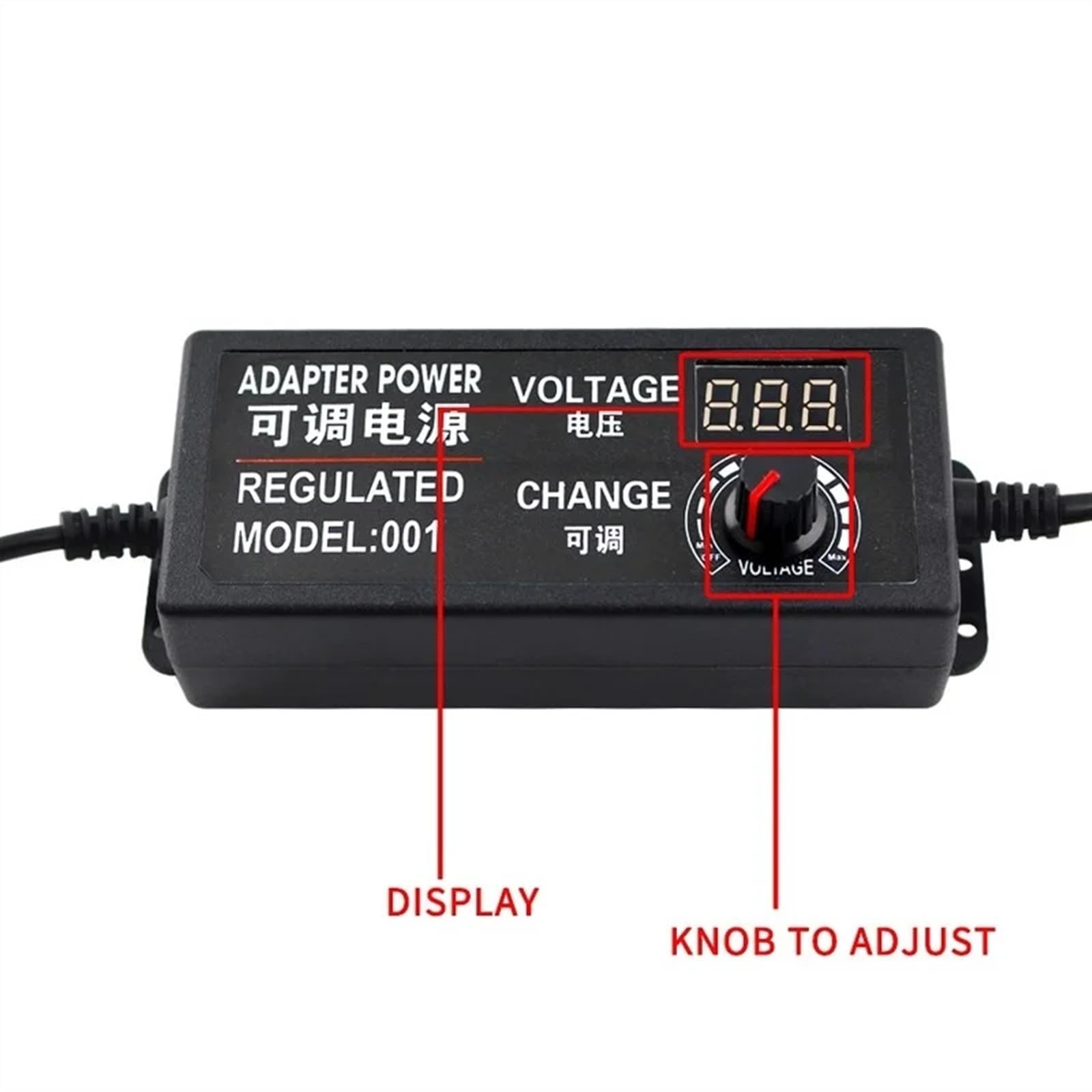 Adattatore di Alimentazione Regolabile 3V 5V 6V 9V 12V 18V 24V 1A 2A 5A Adattatore di Alimentazione Universale da 220 V a 12 V Caricatore Regolabile 'Adattatore(3V-12V 5A Adpater,2)