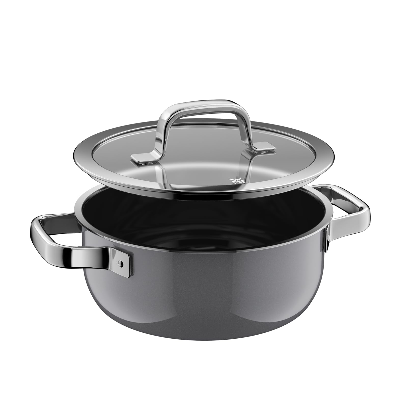 WMF Fusiontec Mineral Pro, garnek do smażenia z pokrywką, 20 cm, trwały, odporny na zarysowania materiał, wyprodukowano w Niemczech, garnek indukcyjny, nadaje się do wszystkich rodzajów kuchenek, Made