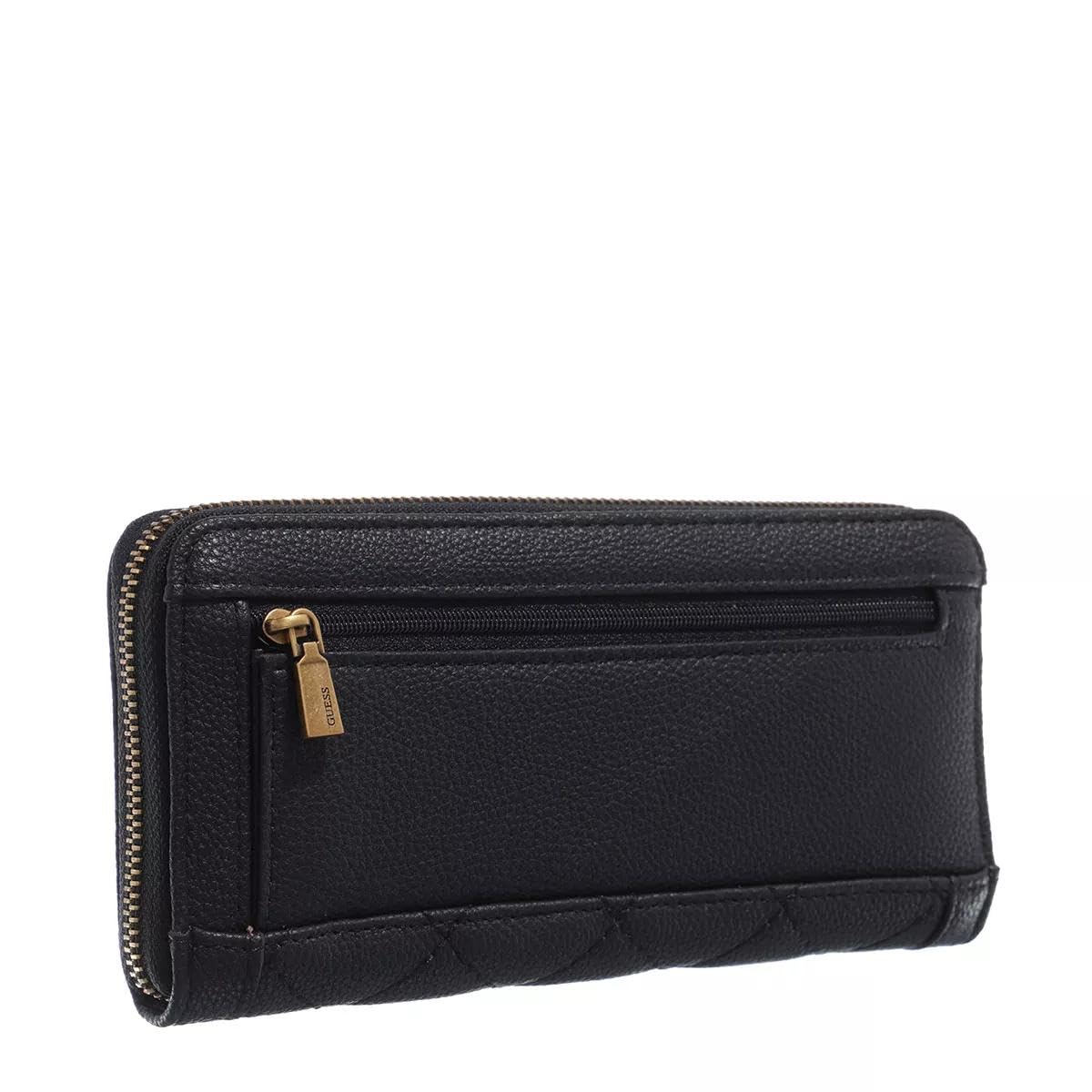 Guess ABEY SLG Card & Coin, Accessoires de voyage pour femme, noir, 2 x 21 x 10, Noir, 2x21x10