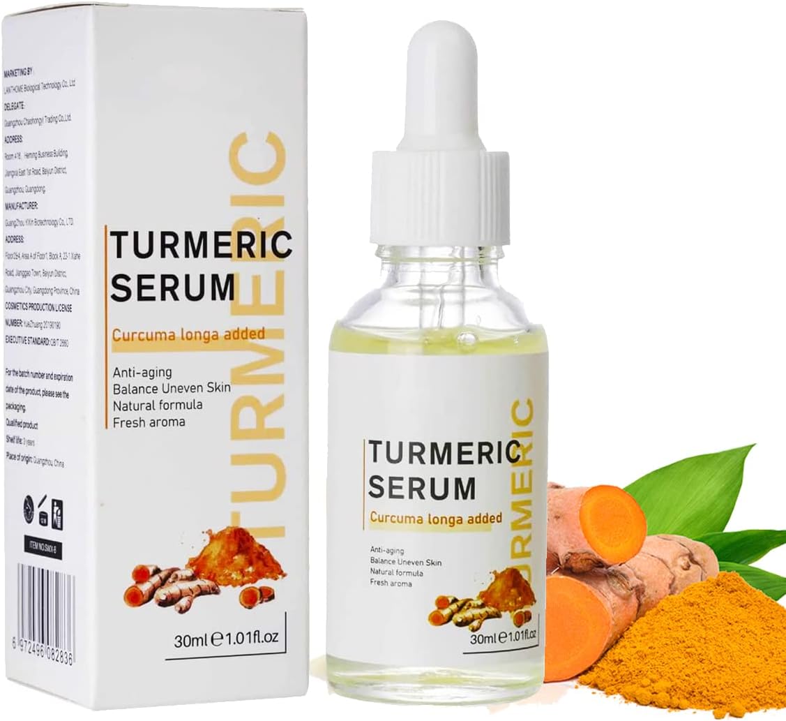 Turmeric Dark Spot Corrector Serum, Natural Turmeric Face Whitening