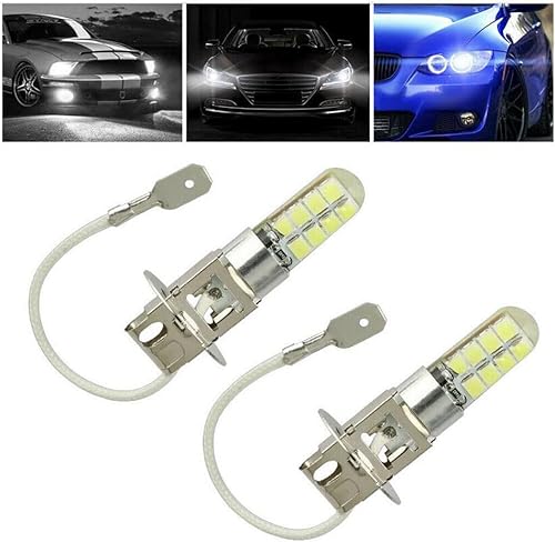 Miniatura 2 de Aeobell Kit de conversión de luz H3 16LED súper brillante, bombillas DRL de conducción antiniebla, 6000 K, color blanco