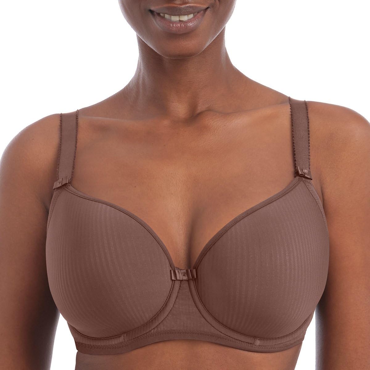 Freya Women's Idol Underwire Molded T-Shirt Bra, Opaque, Crt, 34D