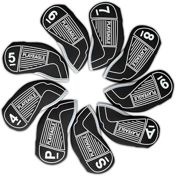 Amazon.com : PLAYEAGLE Soft Neoprene Golf Iron Head Cover Waterproof