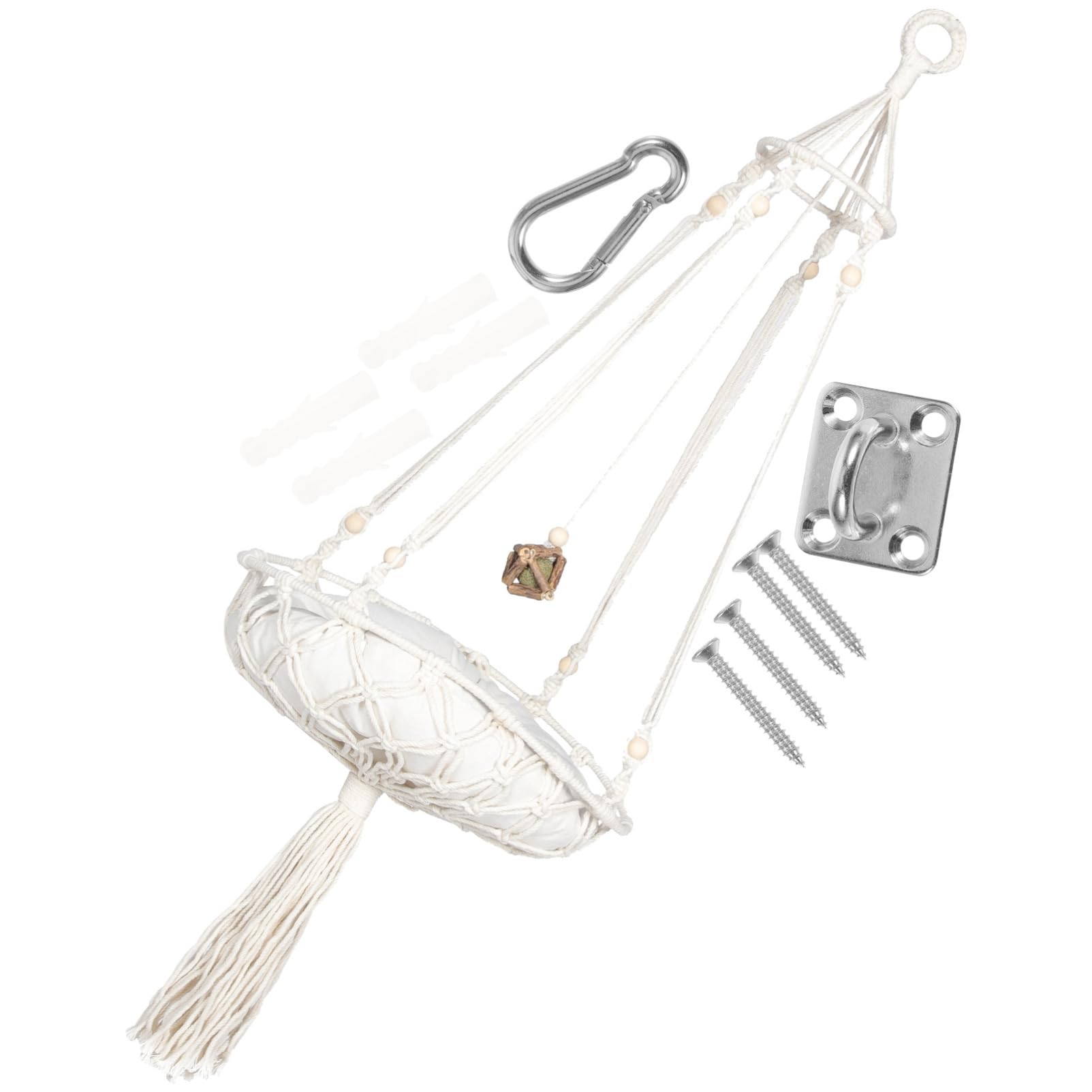 HEMOTON Amaca per Gatto Intrecciata a Mano Stile Boho Kit Sospensione