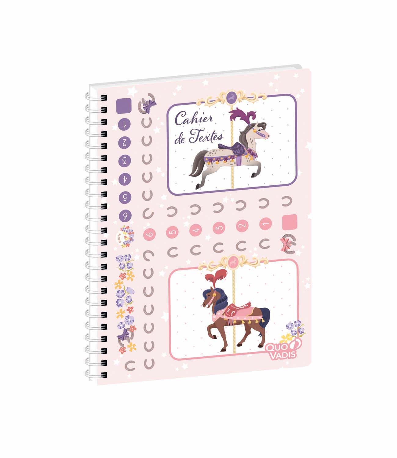 Quo Vadis - Notebook - Spiral-Bound - French - Louise & Arthur - Multi-Coloured - Daily - 15 x 21 cm - Clairefontaine White Paper - Made in France
