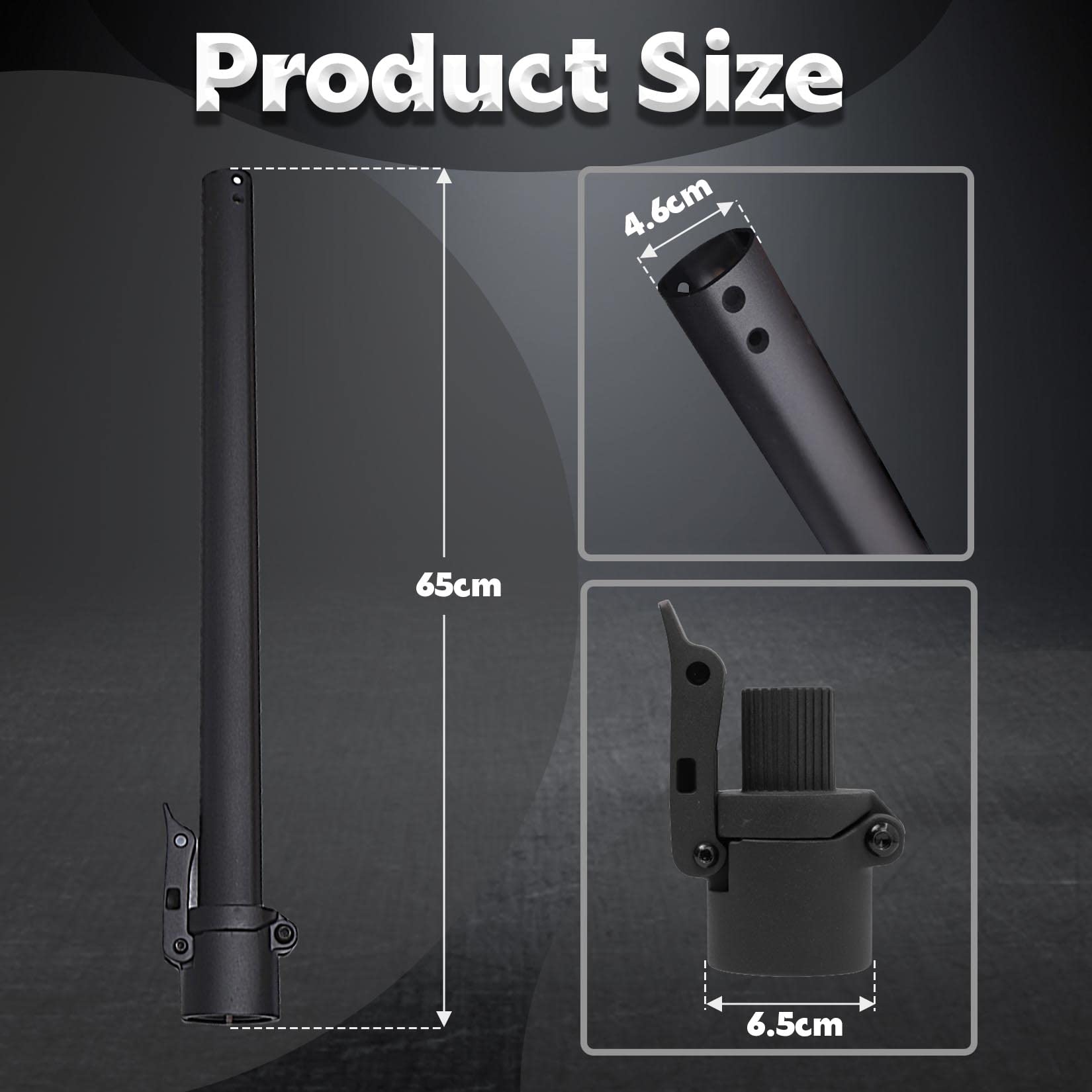 Scooter pieghevole Palo Raccordi Valutazioni per Segway Ninebot Max G30 Scooter Elettrico, Front Folding Pole Kit Ricambi Ricambi Ricambi