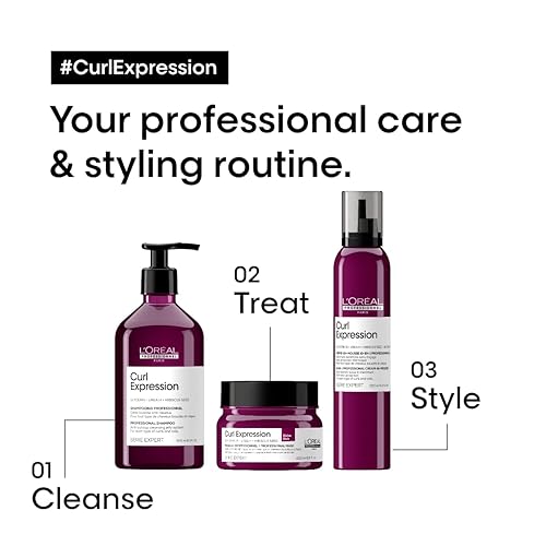 Miniatura 8 de L'Oréal Professionnel Paris Máscara Rica de Expresión de Rizos - Para cabello rizado y rizado, proporciona hidratación intensa y definición de