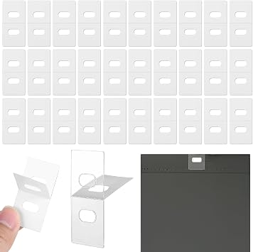 30 Sets 60 Pcs Vertical Blind Repair Tabs Clear Fixer for Vertical Blinds Replacement Slats & Parts