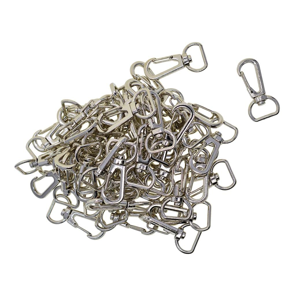 5 zestaw 50 szt. stop obrotowy smycz karabińczyk z brelokami DIY biżuteria odkrycia