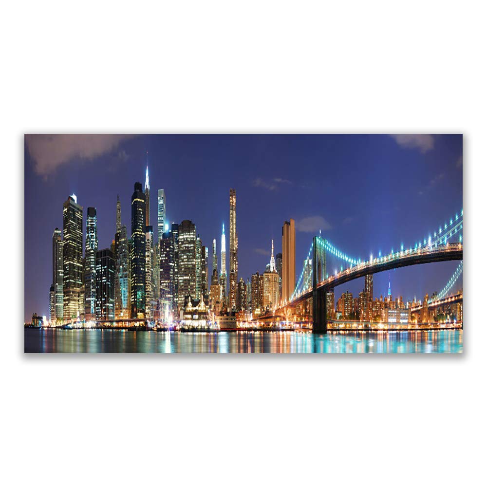 Tableau grand format pour grand mur vide toile pont Tulup 140x70cm
