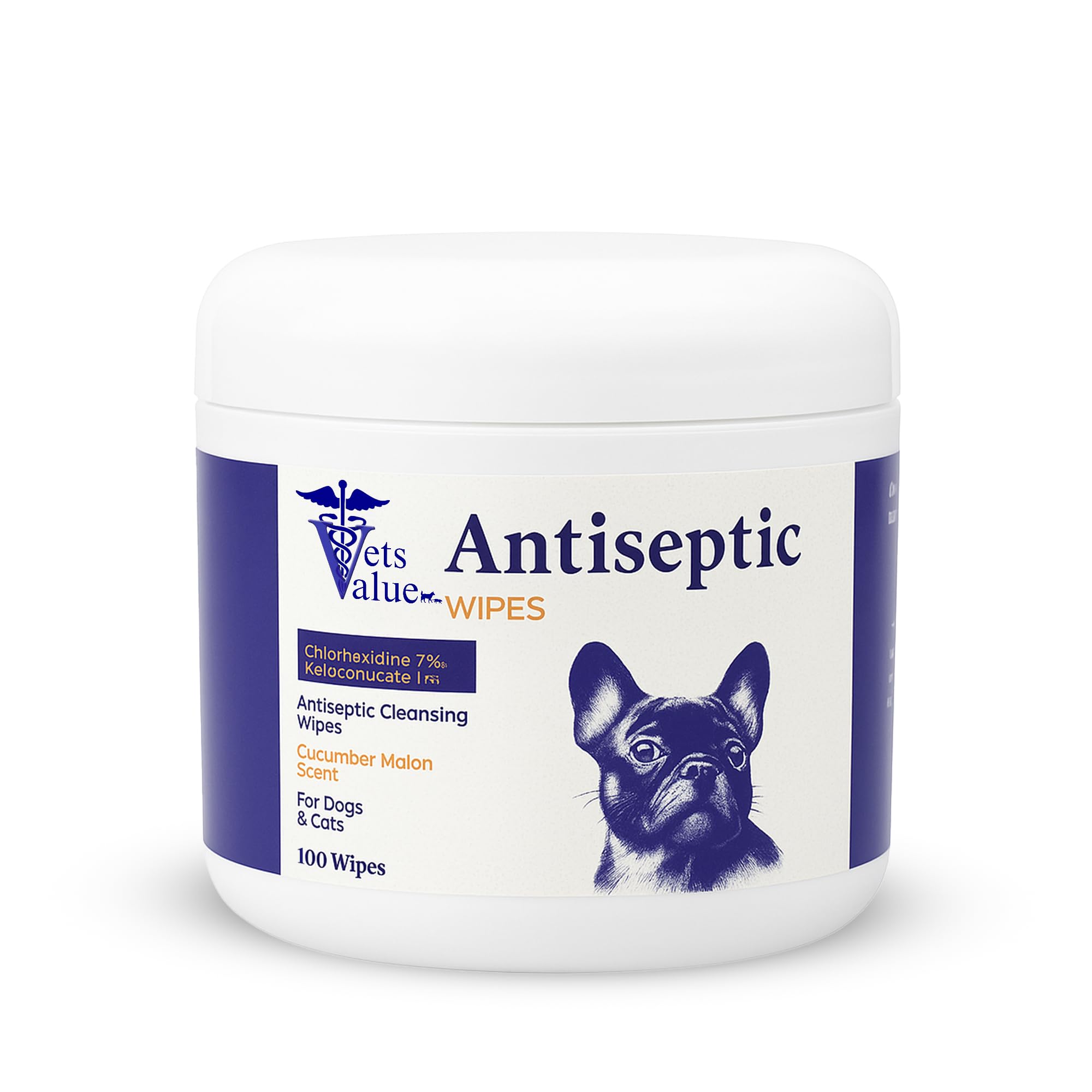 Vet’s Value Ear Cleaning Wipes for Dogs & Cats – 50ct | Alcohol-Free, Hypoallergenic, Soothing Aloe Vera | Gently Cleans, Reduces Odor & Irritation