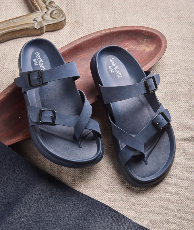 Image of UNDERROUTE mens Underroute Urgh 02 Stylish Durable Soft Footbed Synthetic Casual Sandals for Men Sandal