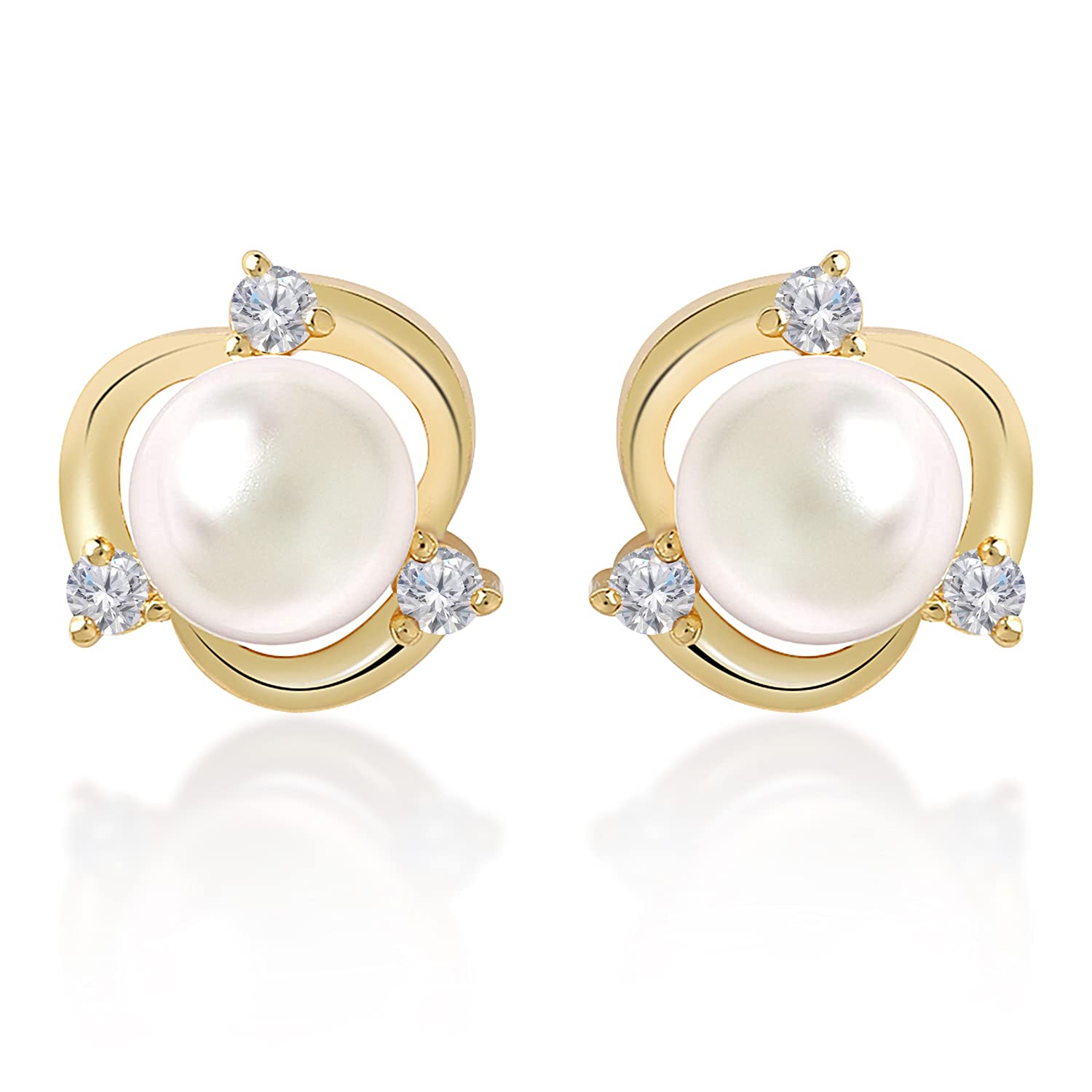 See full amazon price history chart for MINUTIAE Gold Plated Pearl Ear Tops Stud Earring With Solitaire Crystal Diamond Fashion Jewellery For Women and Girls MINUTIAE Gold Plated Pearl Ear Tops Stud Earring With Solitaire Crystal Diamond Fashion Jewellery For Women and Girls (B0981C7277) Amazon Price History, Amazon Price Tracker