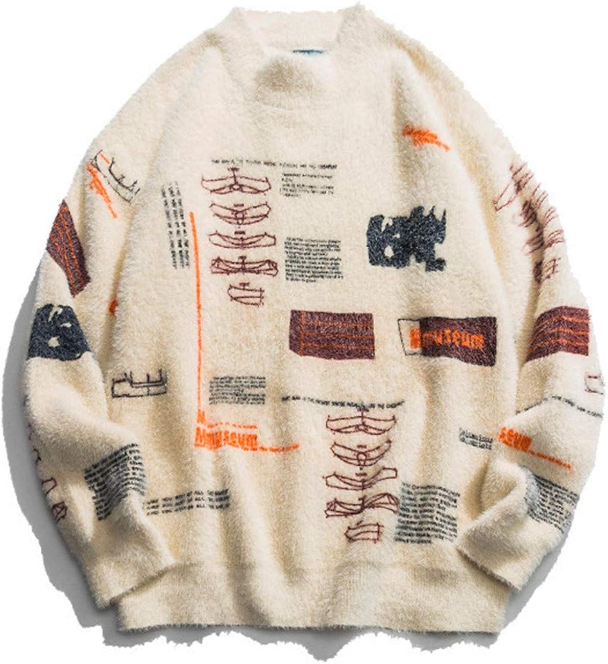 Graphic pullover sweater Clearance