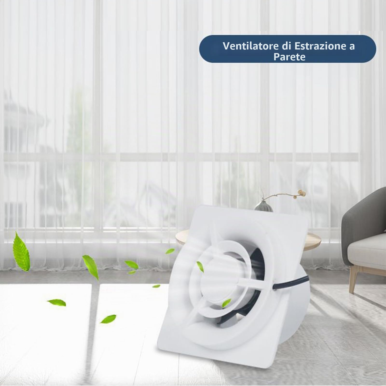 Ventilatore da Bagno con Il governatore 50 mm / 2 Pollici per Bagno e Cucina, Estrattore Aria 2 W, Silenzioso Ventilatore di Scarico, Alta efficienza 25 m3/h, 50mm