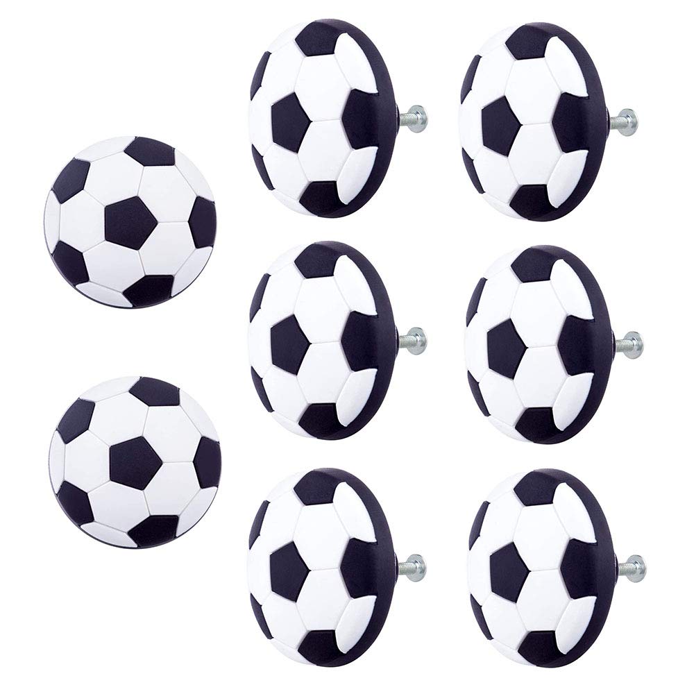 Drawer Knobs for Kids, 8PCS Soft Cabinet Door Knobs, Decorative Cupboard Pull Handles with Screws for Children's Room Bedroom Furniture Closet Drawer