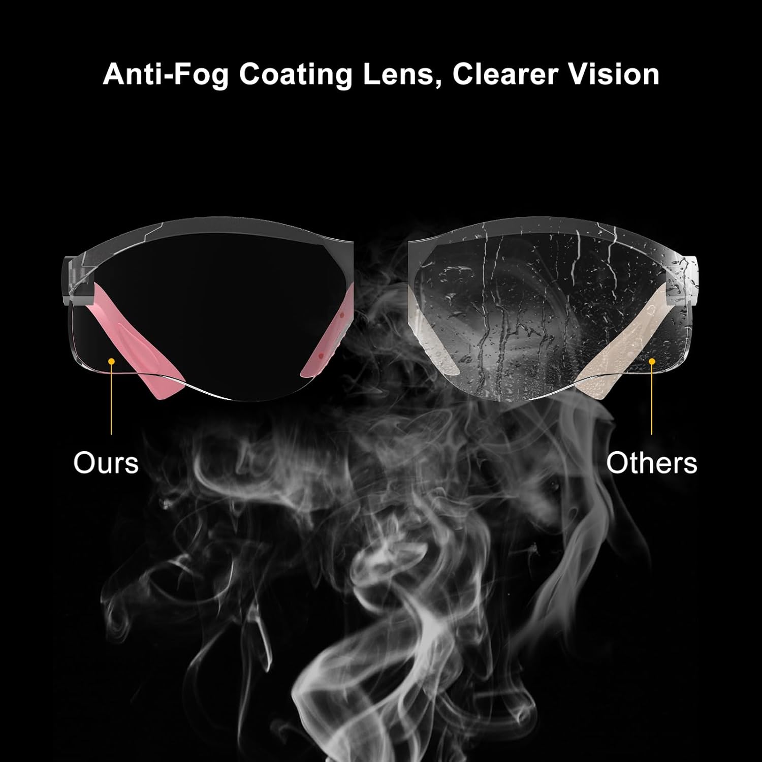 xaegistac Shooting Glasses Anti-fog Shooting Range Eye Protection, Adjustable Safety Glasses with Zipper Hard Case - Image 4