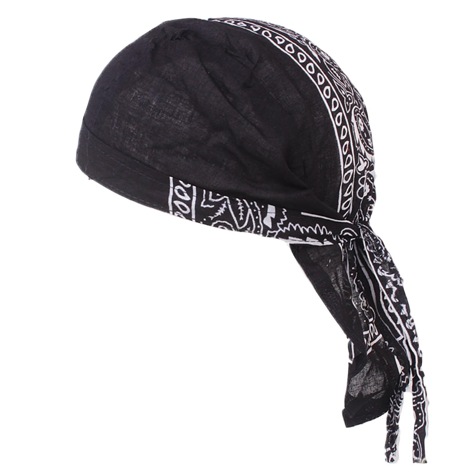 Athletic Head Schweißband für Herren und Damen, Baumwolle, schweißableitend, Beanie, Bandana, Biker, Kopfwickel, schnelltrocknend, Biker, elastisches Kopfband, Mädchen