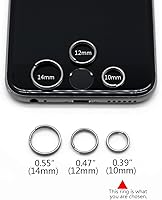 Vista 4 de TI-EDC Anillos divididos de titanio pequeños llaveros paquete de 10 (0.394 in)