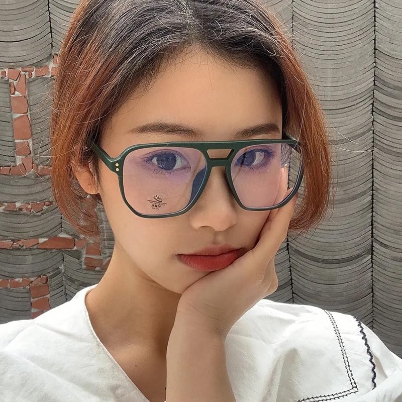 Image of Blue Light Blocking Glasses Gaming Filter Transparent Square Eyeglasses For Eye Protection Men Women, Computer /Tablet /Laptop /Mobile /TV, Anti Blue & Anti eyestrain