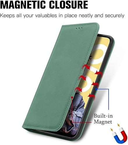 Miniatura 2 de Compatible with Xiaomi Poco X3 GT Case,PU Leather Card Holder,Compatible with Redmi Note 10 Pro (China) 5G Magnetic Closure Flip Stand Wallet Cover