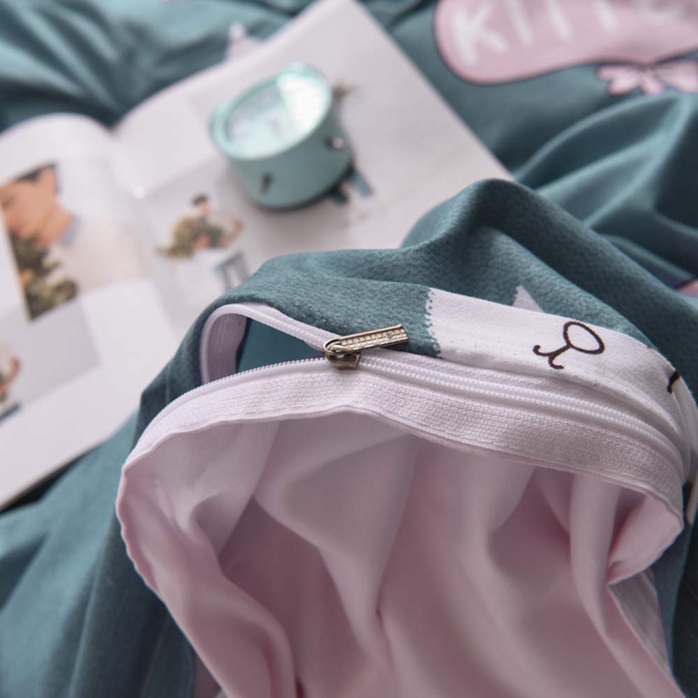 Odot Housses De Couettes, Style Géométrique Housse De Couette Microfibre Douce Avec Fermeture Eclair Pour Adulte Enfant, 1~2 Personnes (150x200cm, Style Géométrique