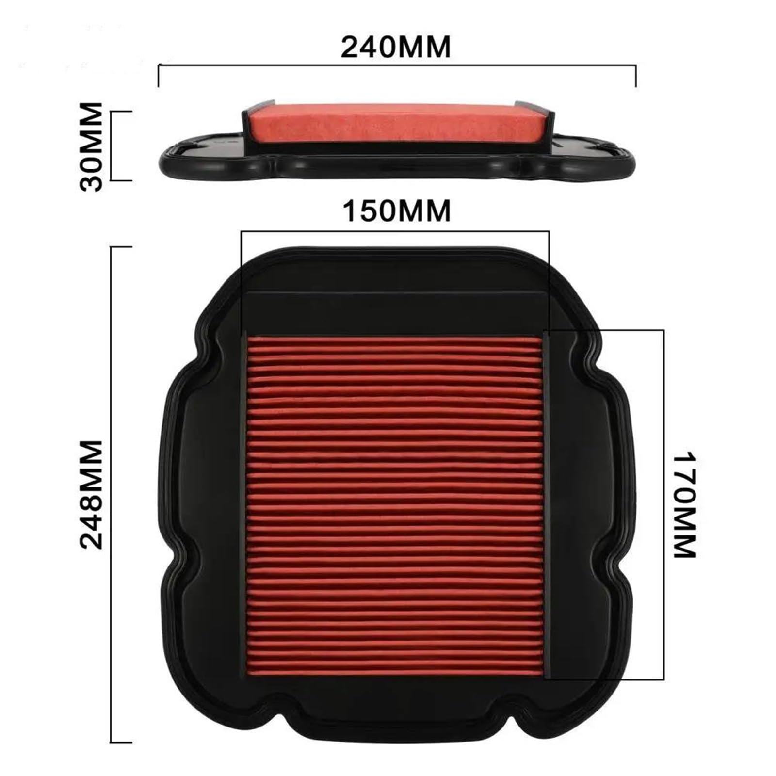 Accessori purificatori d'aria Filtro Aria Motore Di Ricambio Per Moto, Elemento Filtrante Aspirazione Per Suzuki DL650 DL 650