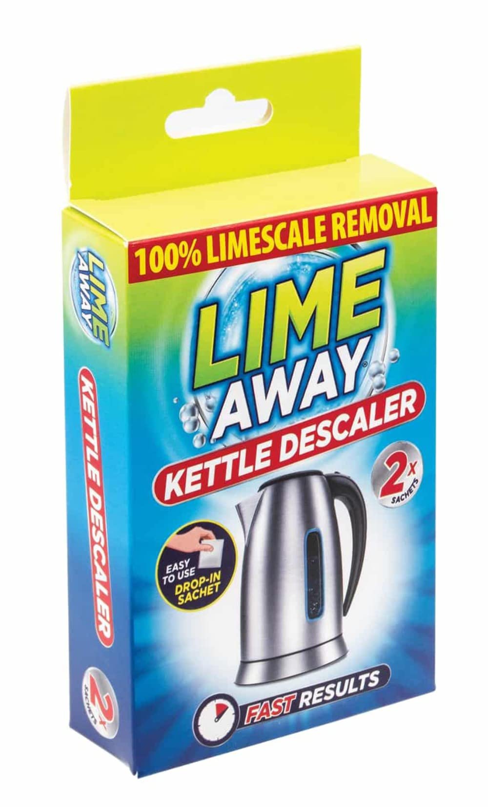 LA004-Household Products 100% Limescale Removal Kettle Descaler - 2 Drop-in Satchets in 1 Pack