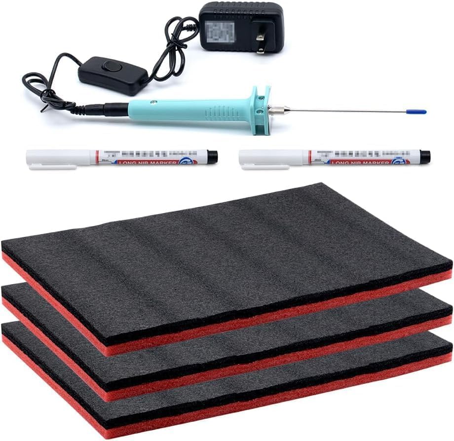 3 Stück 45 * 30 * 2.5CM SäTze Precision Defined Werkzeugkiste Schaumstoff,Schaumstoffeinlage Werkzeug,Schaumstoff Werkzeugeinlage,- EinsäTze FüR Koffer Mit Schneidwerkzeugen ausgestattet